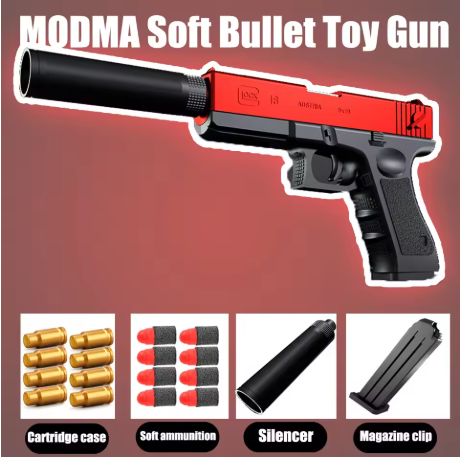 GoldStorm X – Pistola Educativa de Juguete con Expulsión Real y Balas de Espuma Suave